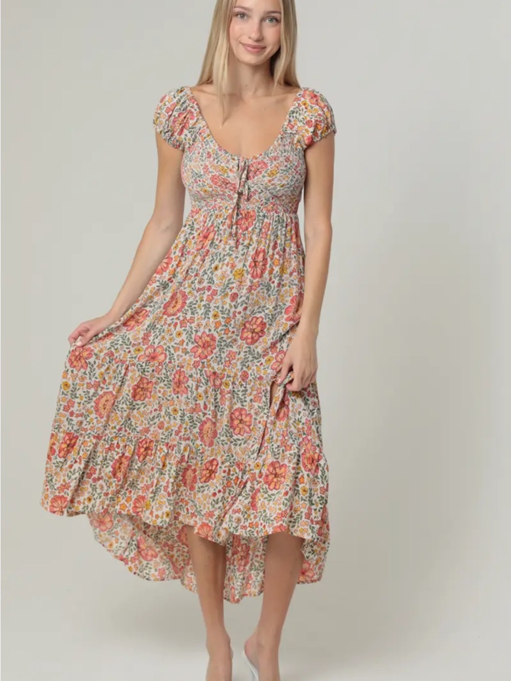 🆕🤍FLORAL MADDIE DRESS